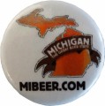 Michigan The Great Beer State logo pin, 1.25